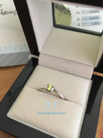 Green diamond ibbs ring